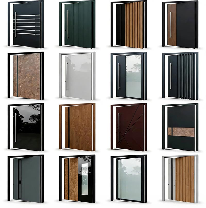 Modern Villa Aluminum Exterior Doors