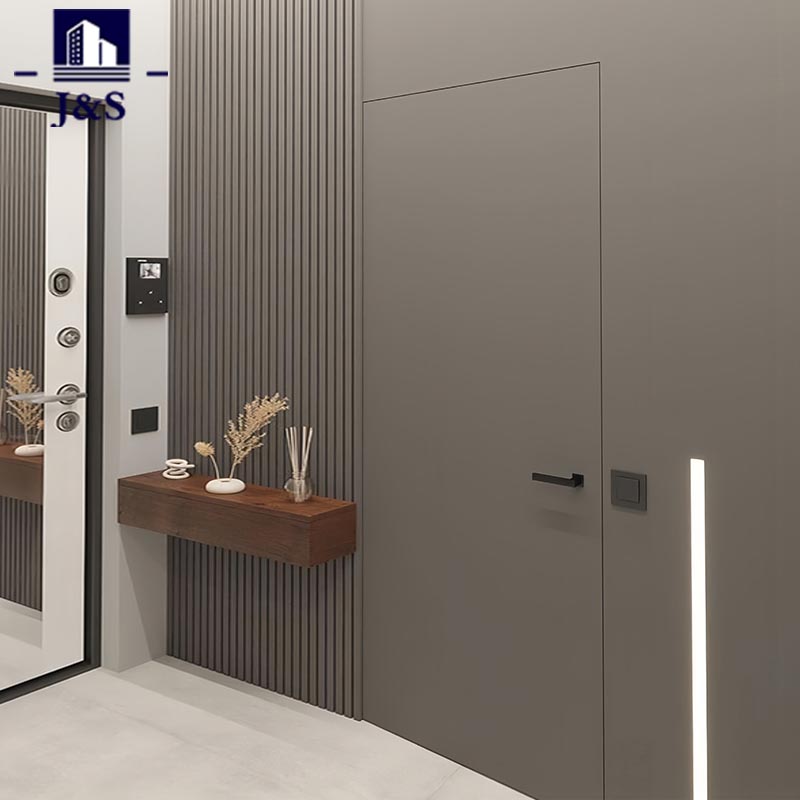 आतील भागात लपलेले बेडरूमचे दार